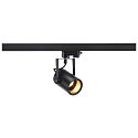 Spotlight EURO SPOT GU10, incl. 3-Phase adapter, black