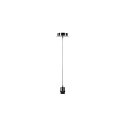 Pendant luminaire FENDA E27 Pendant rod, shade excl., chrome