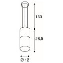 SLV Pendelleuchte LISENNE, E27, Rauchglas