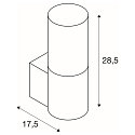 SLV Wandleuchte LISENNE, E27, Rauchglas