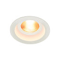 SLV LED Einbauleuchte CONTONE ROUND Downlight, schwenkbar, wei�, IP44