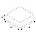 SLV Accessories for 3-Phase surface track S-TRACK X-Coupler, black