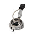 SLV PIREQ QPAR51 ROUND DOWNLIGHT, IP20, Einbau, � 9.3cm, GU10 max. 50W, kardanisch, inkl. Clipfedern, Alu geb�rstet