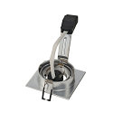 SLV PIREQ QPAR51 SQUARE DOWNLIGHT, IP20, Einbau, 9 x 9cm, GU10 max. 50W, kardanisch, inkl. Clipfedern, Alu geb�rstet