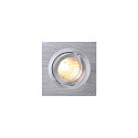 SLV PIREQ QPAR51 SQUARE DOWNLIGHT, IP20, Einbau, 9 x 9cm, GU10 max. 50W, kardanisch, inkl. Clipfedern, Alu geb�rstet