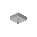 Accessories Ceiling canopy for GLENOS Pendant luminaire, 8,5x8,5x2,7cm, with strain relief, silver