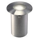 LED Boden-Einbauleuchte TRAIL-LITE, IP65 IK08, 12V AC (exkl. BG),  0.3W 3000K 4lm, Edelstahl-Blende / Glaseinsatz satiniert