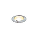 SLV Outdoor LED Einbauleuchte POWER TRAIL-LITE, IP67 IK08, 350mA (exkl. BG), 1.4W 3000K 45lm 60�, CRi >90, schaltbar, rund