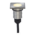 SLV Outdoor LED Einbauleuchte POWER TRAIL-LITE, IP67 IK08, 350mA (exkl. BG), 1.4W 3000K 45lm 60�, CRi >90, schaltbar, eckig, 4.7cm