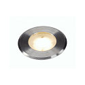 Outdoor LED Bodeneinbaustrahler DASAR� FLAT 80, IP67 IK08, 230V, 7W 3000K 520lm 125�, Edelstahl geb�rstet, begehbar