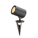 SLV Outdoor Floor lamp HELIA, LED, 3000K, round, anthracite, 15W, convertible to spike luminaire