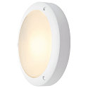 Outdoor luminaire BULAN Wall / Ceiling luminaire, round, E14, max. 60W, satined glass, white