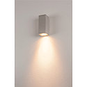 SLV Au�enleuchte THEO WALL OUT Wandleuchte, eckig, GU10, IP44, silbergrau