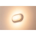 SLV LED Outdoor luminaire TERANG 2 Wall-/Ceiling luminaire, oval, 120�, SMD LED, 3000K, IP44, white