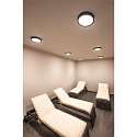 SLV Outdoor LED Wand-/Deckenleuchte AINOS ROUND, IP44, � 30cm, 21W 3000K 1430lm, anthrazit / opal