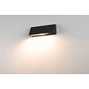 SLV Wall luminaire PEMA SQUARE, E27, max. 15W,, black