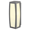SLV Au�enleuchte MERIDIAN BOX Wandleuchte, E27, IP54, mit Sensor, anthrazit