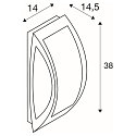 SLV Outdoor luminaire MERIDIAN 2, silver grey