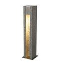 Outdoor Stehleuchte ARROCK SLOT, IP55, eckig, 70.5cm, GU10 QPAR51 (exkl.), Granit salt & pepper / Edelstahl 304