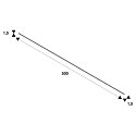 SLV Accessories for LED Outdoor luminaire GALEN LED connecting cable, 5m, black