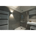 LED Wall luminaire QUAD 2 XL, square, 8,6W, COB LED, 3000K, 110�, white