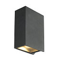 LED Wall luminaire QUAD 2 XL, square, 8,6W, COB LED, 3000K, 110�, anthracite
