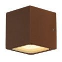 Outdoor Wall luminaire SITRA CUBE, UP/DOWN, IP44, 2x GX53 TCR-TSE max. 9W, rust-colored