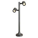 SLV Outdoor luminaire NEW MYRA 2 Lamphead, GU10, max. 2x4,5W, IP44, anthracite
