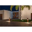 SLV LED Outdoor Floorlamp RUSTY SLOT 80, IP55, height 80cm, 8.6W 3000K 30lm, FeCSi steel rust color