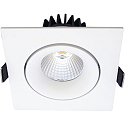 LED Einbauleuchte VELIA TILT, quadratisch, 11W, IP44, weiß matt, 3000K