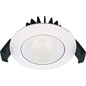 LED Einbauleuchte VELIA LOW PROFILE, rund, 5,5W, 3000K, 320lm, IP44, dimmbar, weiß matt