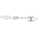 SLV LED Einbauleuchte VELIA, 6er Set, rund, 7W, 1800-3000K, 850lm, IP54, 3-stufiger CCT-Schalter, IP54, wei� matt