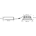 SLV LED Einbauleuchte VELIA LOW PROFILE, rund, 5,5W, 3000K, 320lm, IP44, dimmbar, alu geb�rstet