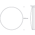 SLV LED Deckenleuchte ECOTECH BULKHEAD mit Sensor, � 25cm, 12W, 3000/4000/5000K, 900/1000lm, IP54, CCT-Schalter, wei� matt