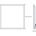SLV LED panel ECOTECH, 32W 900|1000lm 3000|5000K