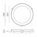 ACB Zubeh�r f�r LED Deckenstrahler MAKO - optionaler Wechsel-Zierring, Gold