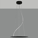 pendant suspension LISBOA 60 - ON-OFF / TRIAC - 250CM 3-fold, black matt