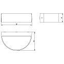 ACB outdoor wall luminaire AYSEL up / down IP54, anthracite 