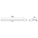 ACB LED Spiegelleuchte DUSTIN 16/3561-50, IP44, 10W 4000K 840lm, 3 Montagesysteme, Chrom