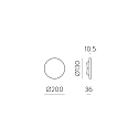 ACB LED Outdoor Wandleuchte COMBO 16/3966-20, 10W, 2700-3000K, 640lm, IP65, gold