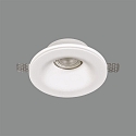 ACB Recessed luminaire GAMMA 3409/12 with funnel cover, GU10 max. 10W (LED), paintable plaster, white