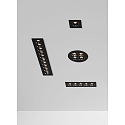 ACB LED Einbauleuchte INVISIBLE 3980/147, 12W, 3000K, 850lm, IP20, schwarz