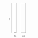 ACB path light ADHARA 2080 IP65, anthracite