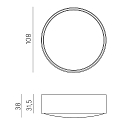 ACB outdoor ceiling luminaire ANIA 2060 IP65, white
