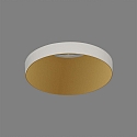 ACB Recessed luminaire EINAR 3558/8 with collar cover, GU10 max. 10W (LED), white / gold