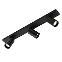 Spot bar GINA 3874/R3, 3 flames, 3x GU10 max. 10W, adjustable, black