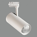 ACB LED 3-phase track spot ISQUIA 4117/9, COB, 27W 3000K 2625lm, CRI-95, adjustable, incl. adapter, white