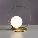 ACB LED Tischleuchte HALO 3815/1, 5W, 2700-3000K, 370lm, IP20, gold/opal