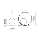 ACB LED Tischleuchte HALO 3815/1, 5W, 2700-3000K, 370lm, IP20, gold/opal