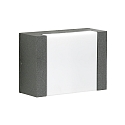 LED Outdoor Wall luminaire Type No. 0331, flat light distributor, IP54, 5W 3000K 480lm, cast alu acrylic glass, anthracite